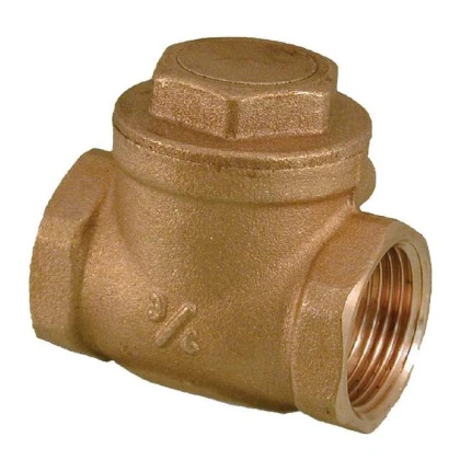 Клапан обратный бронзовый резьбовой створчатый Tecofi CB2143 CuSn5Zn5Pb5-C ДУ 15 РУ 20